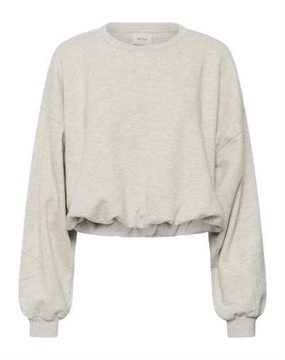Gestuz - GZKahla Sweatshirt - Ultra Light Grey Melange
